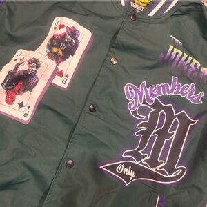 Members Only Green and Purple Jacket
